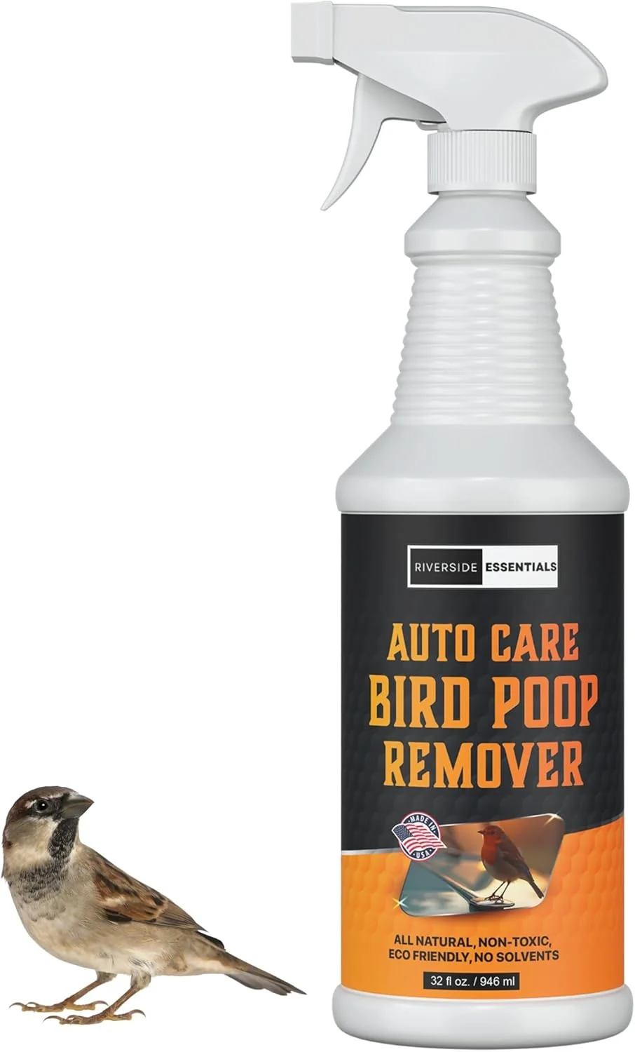 Sophisticated 32oz Heavy Duty Bird Poop Remover Stain Cleaner for Cars and Outdoor Vehicles – Powerful Stain Remover Spray Safe on Paint Eco-Friendly Formula for Easy Cleaning and Protection – Made in the USA Smooth