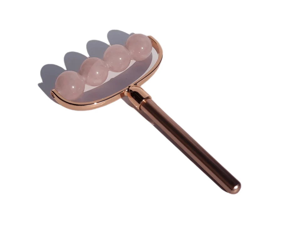 Excellent Maya 4 Stone Anti-Aging Facial Body Roller – Rose Quartz Contemporary