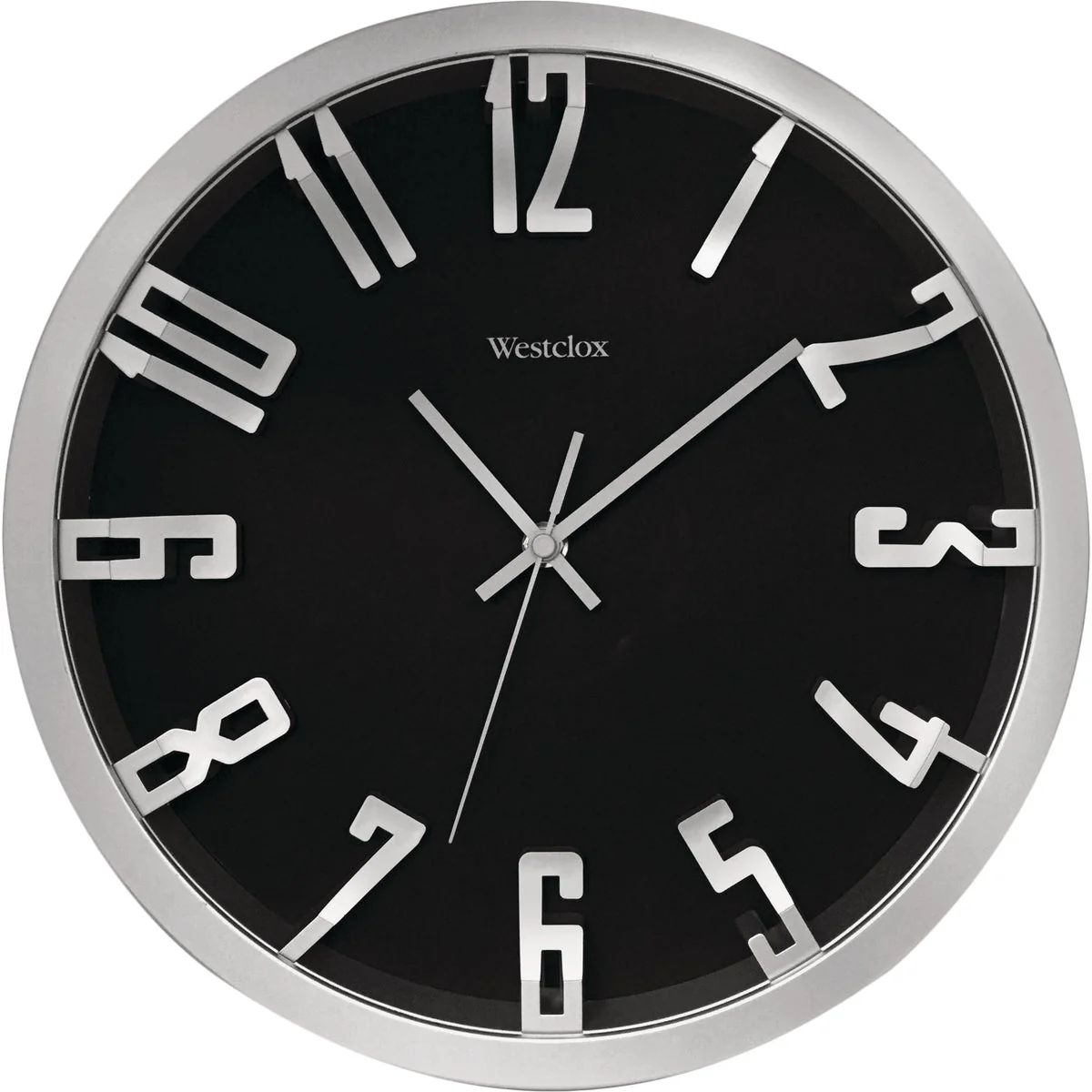 High-Quality Westclox 12 In. Metallic Silver Wall Clock Enhanced