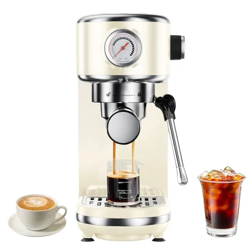 Fine Espresso Machine with Milk Frother Clean