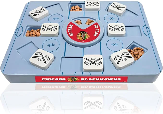 Lightweight Pets First NHL Chicago Blackhawks Large Puzzle Toy New Size Interactive Dog Treat Slow Feeding ToyAbout This Environmentally Friendly