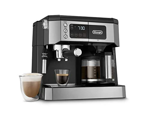 Verified All-in-One Espresso Coffee Maker 10-Cup Pot Milk Frother Top-Quality