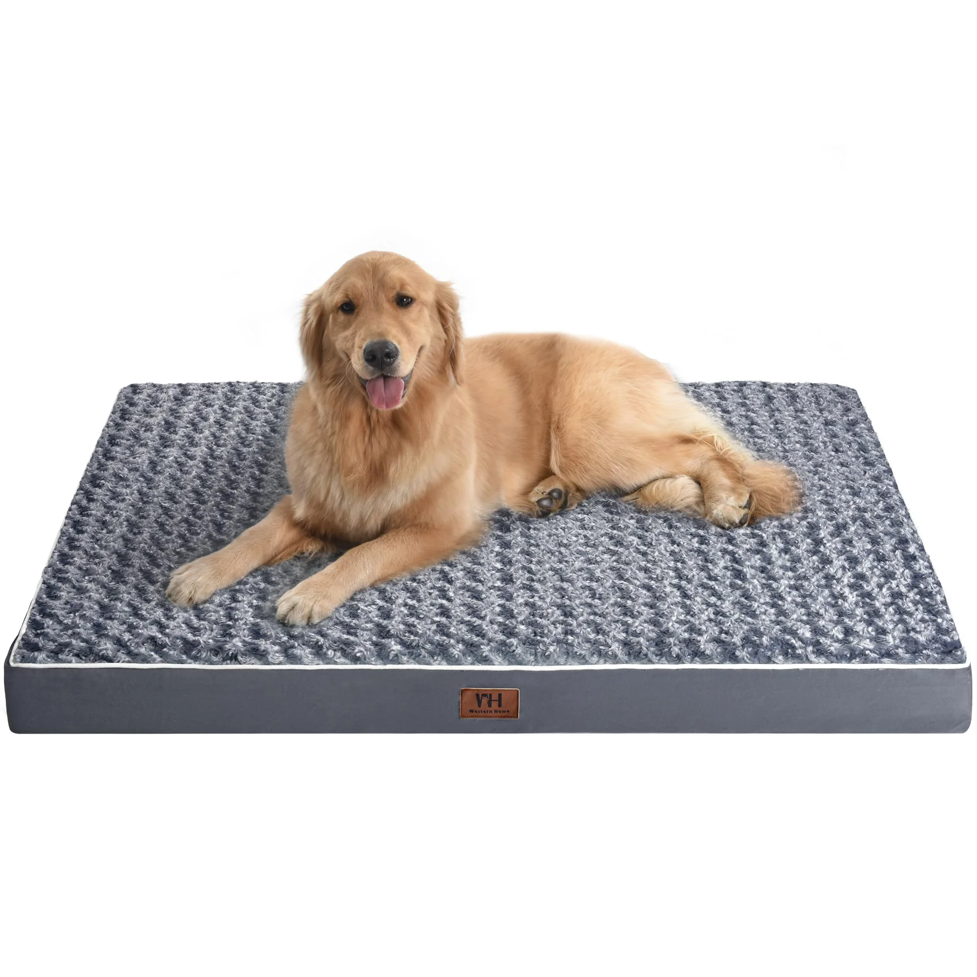 Exclusive WESTERN HOME WH Large Dog Bed for Extra Large Dogs — Orthopedic Waterproof Bed with Removable Cover Modern