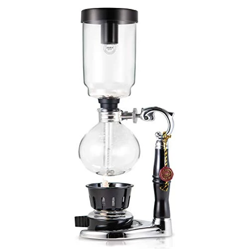 Quality 3 Cup Tabletop Siphon Gravity Coffee Maker with Alcohol Burner Organic