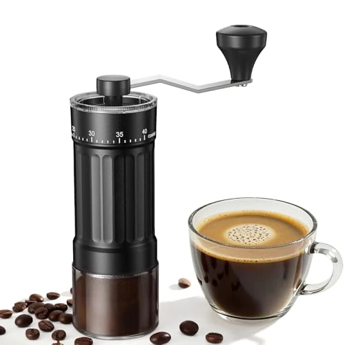 Refined Mini Manual Coffee Grinder With 40 Adjustable Settings Smooth