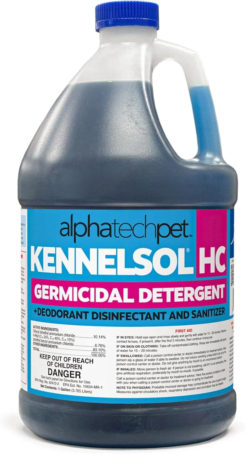 Next-Generation KennelSol HC 1-Step High Concentrated Kennel Cleaner – 1 Gallon Liquid Disinfectant Effective Against Bacteria and Viruses Deodorizer by Alpha Tech Pet Contemporary