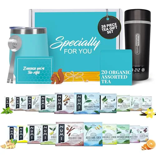 Outstanding Organic Gift Set with Portable Kettle Safe