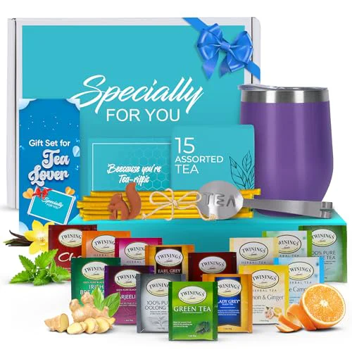 Optimized Tea Gift Set Includes 15 Teas 28 Count First-Class