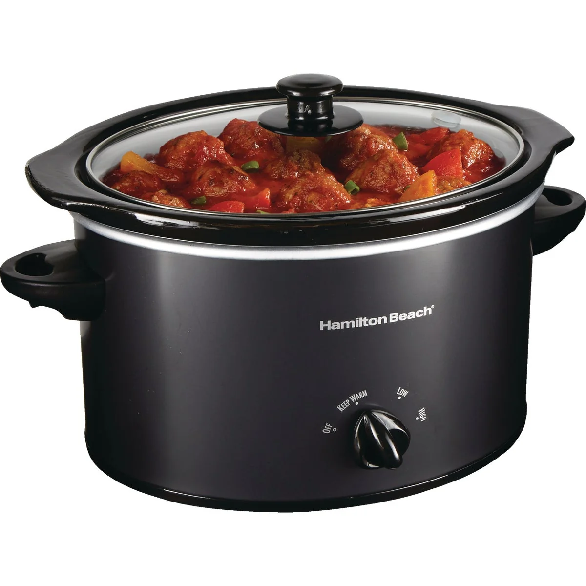 Stylish Hamilton Beach 3 Qt. Black Slow Cooker High-Performance