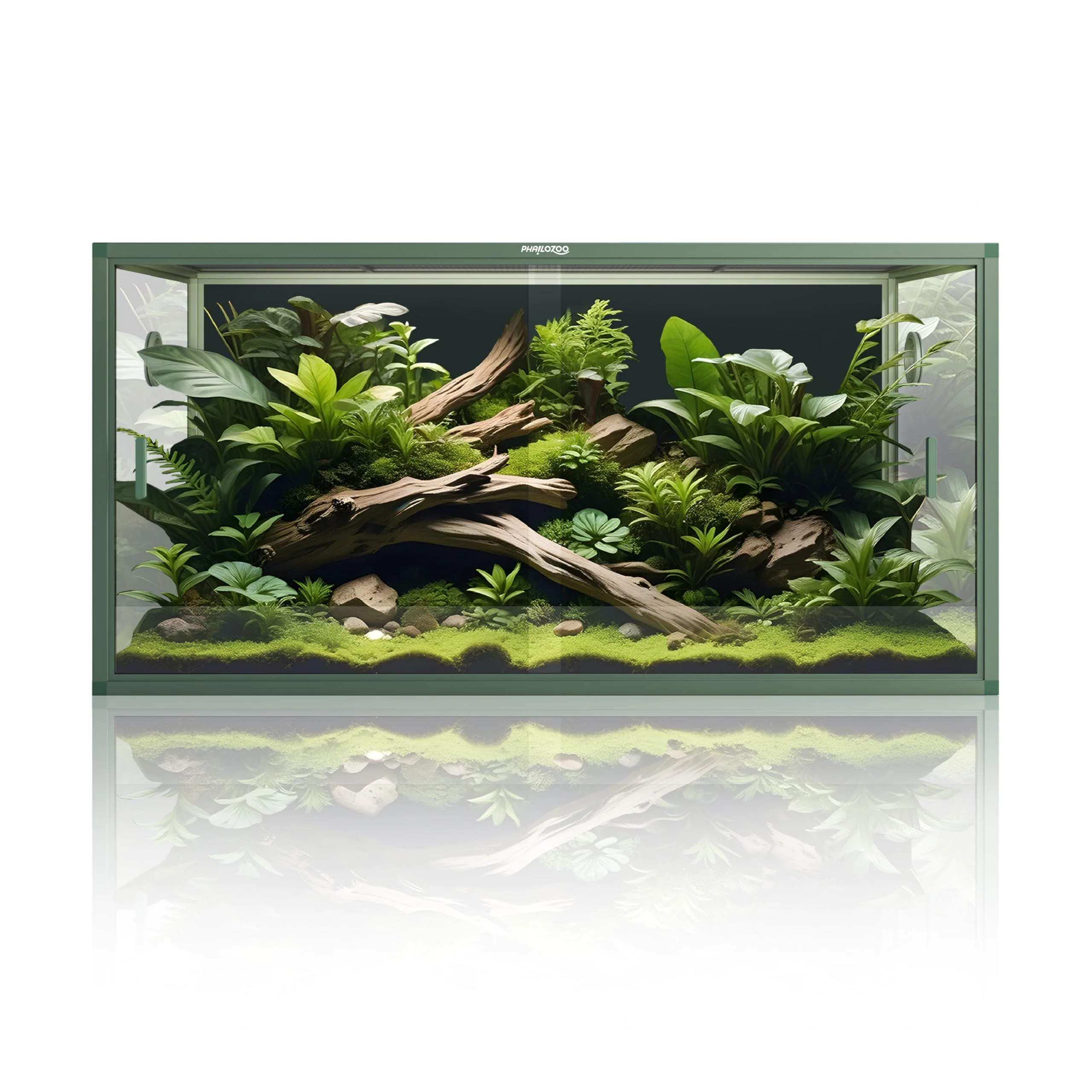 High-Quality Phailozoo 120-Gallon Bearded Dragon Tank – Sliding Door Top Screen Reptile Enclosure 48 x 24 x 24 Classic