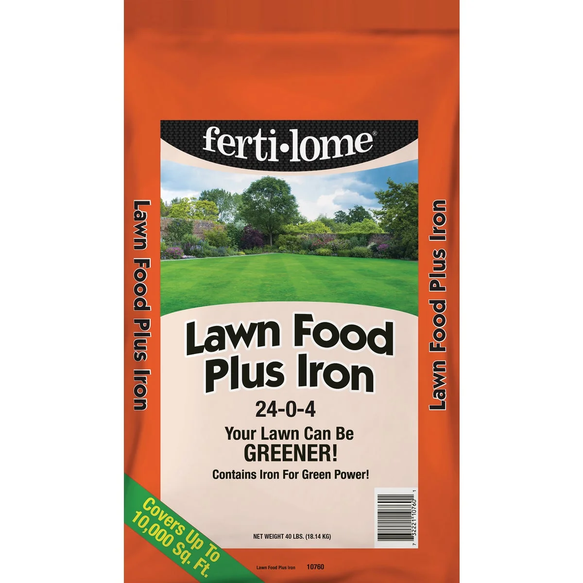 Artisan Ferti-lome 40 Lb. 10 000 Sq. Ft. 24-0-4 Lawn Fertilizer Plus Iron Long-Lasting