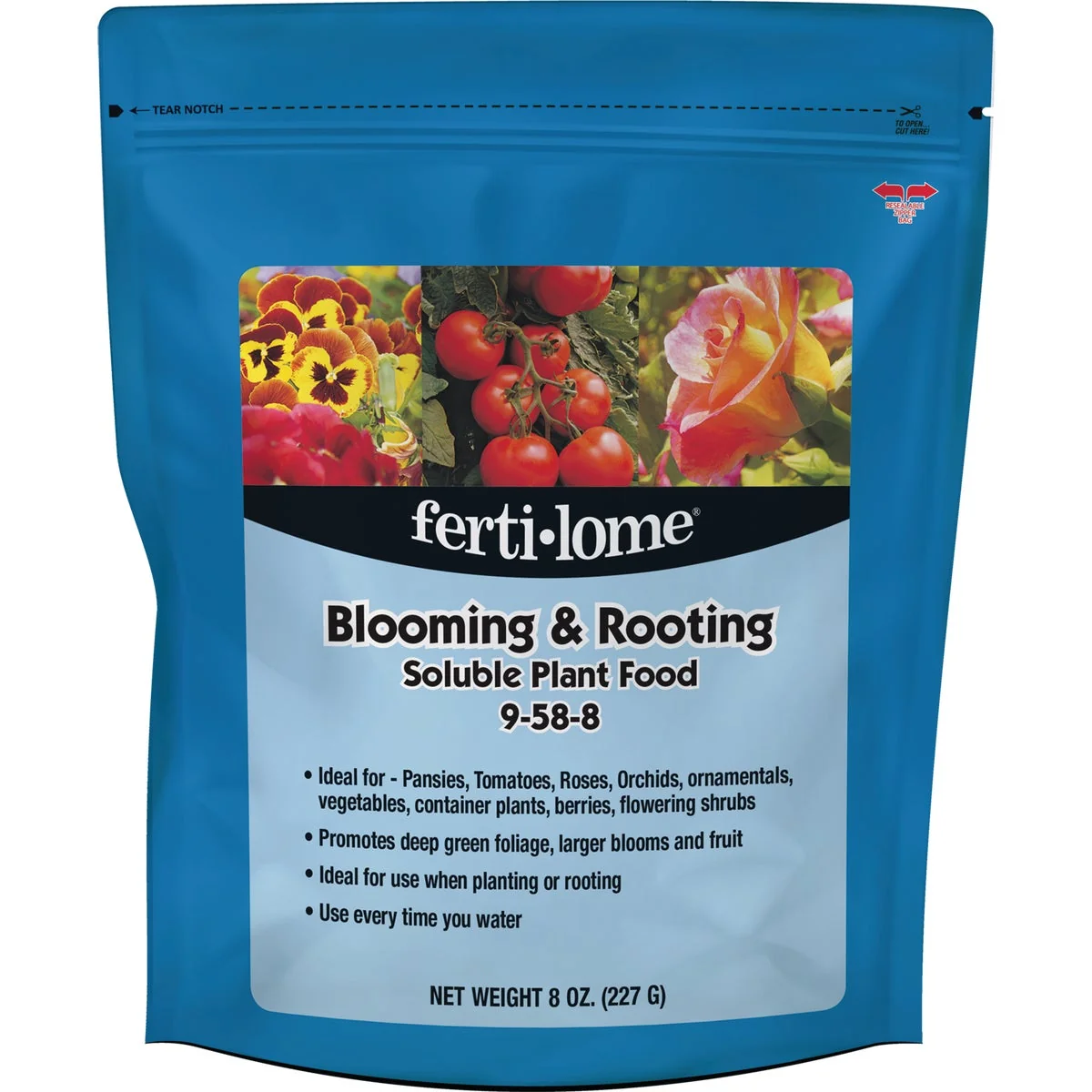 Trendy Ferti-lome 8 Oz. 9-58-8 Bloom Root Soluble Dry Plant Food Expertly Made