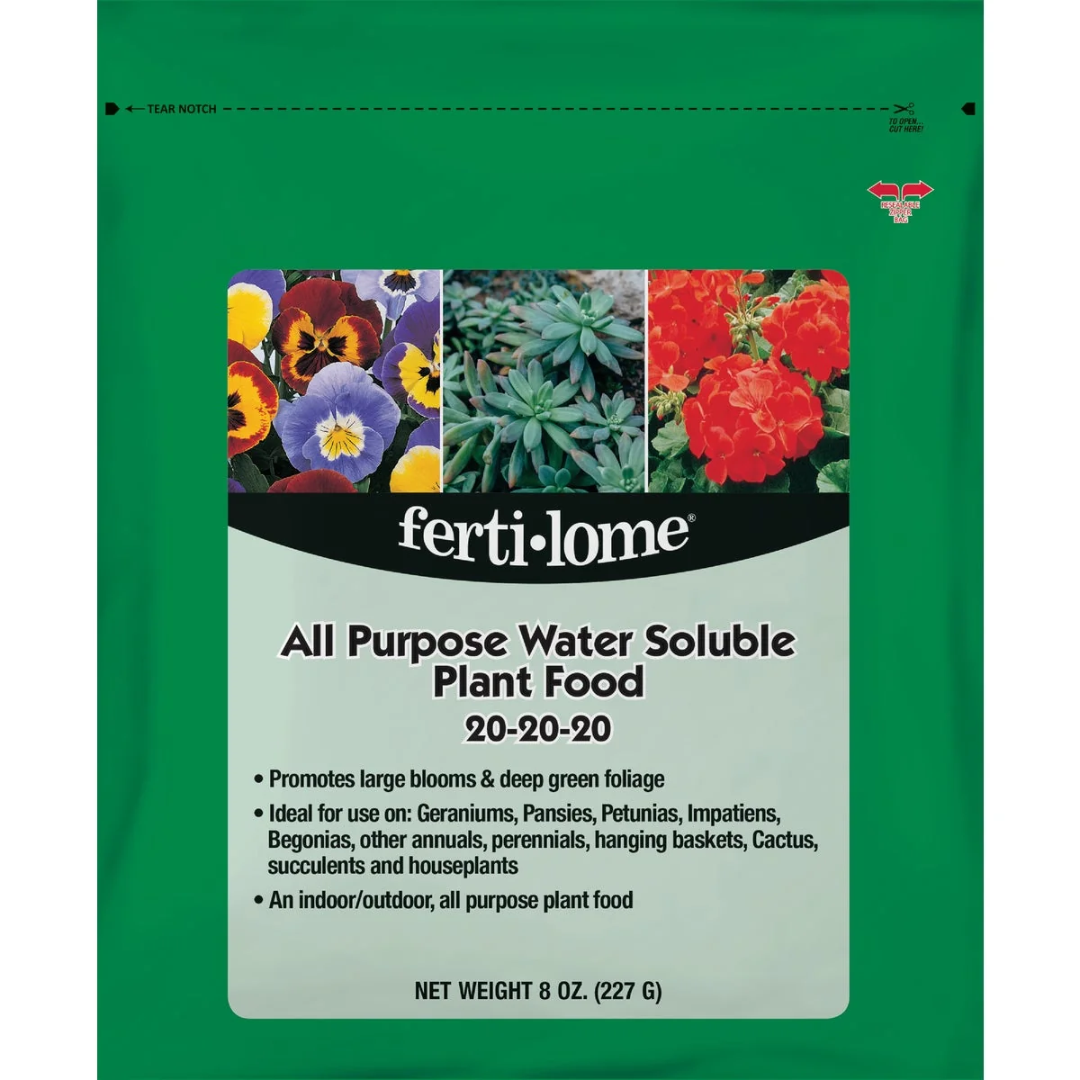 Proven Ferti-lome 8 Oz. 20-20-20 All Purpose Dry Plant Food Genuine