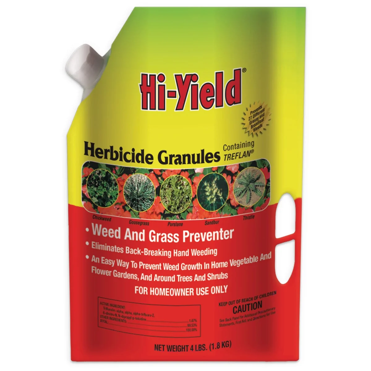Clean Hi-Yield 4 Lb. Ready To Use Granules Grass Weed Preventer Effective