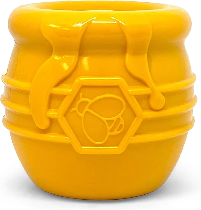Efficient SodaPup Honey Pot – Durable Dog Treat Dispenser Enrichment Toy Made in USA from Non-Toxic Pet Safe Food Safe Natural Rubber Material for Mental Stimulation Problem Chewing Calming Nerves MoreAbout This Comfortable