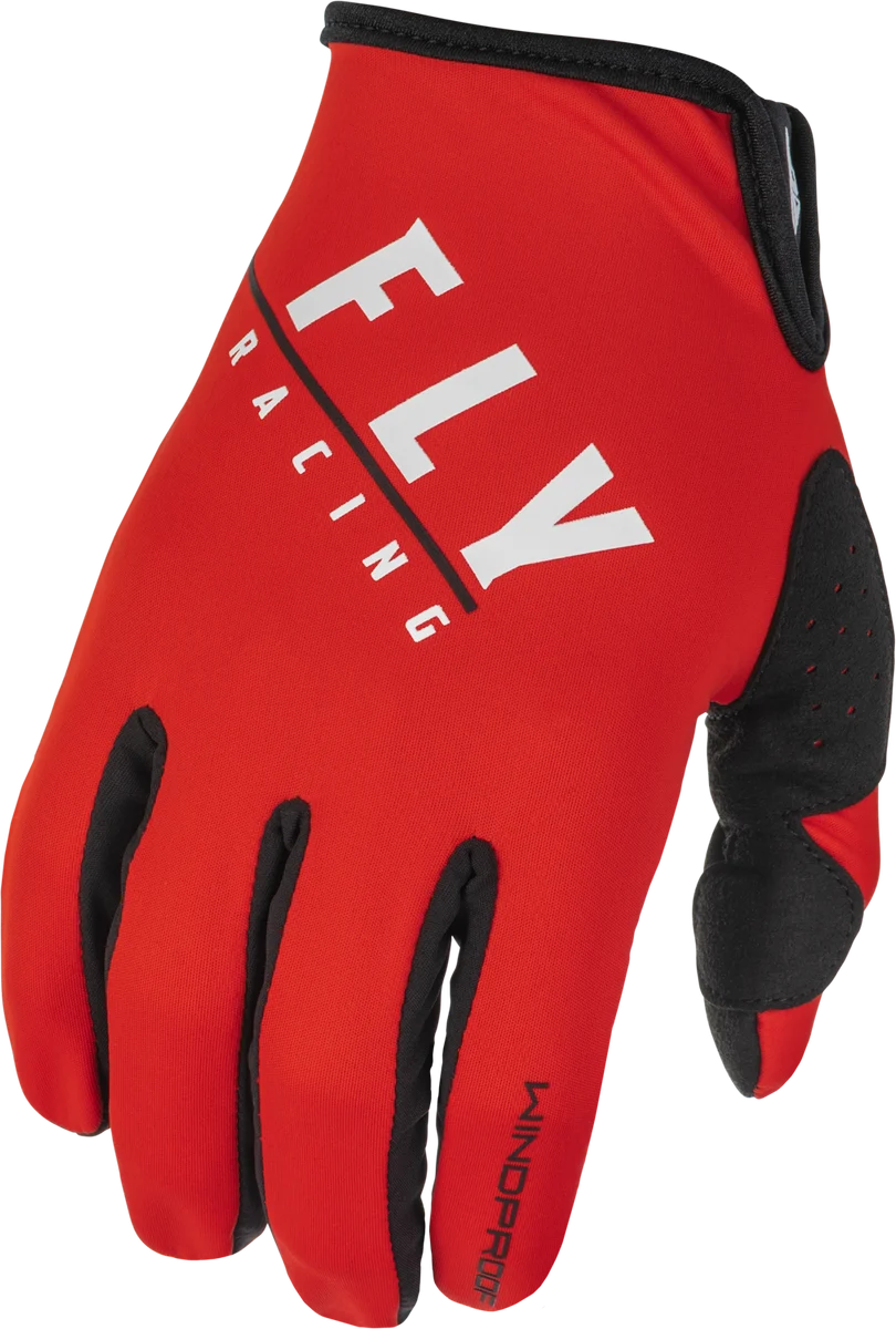 Clean Windproof Gloves Black Red Sz 08 Selected