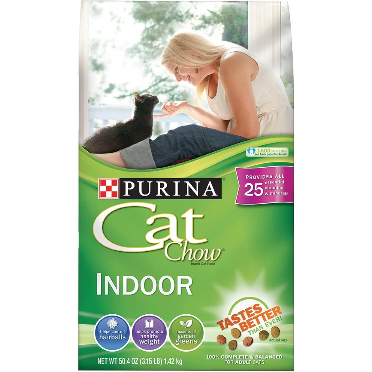 Natural Purina Cat Chow Indoor Formula 3.15 Lb. Chicken Flavor Adult Dry Cat Food Fine