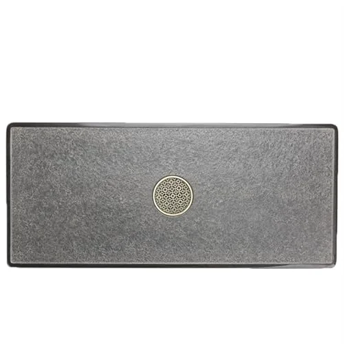 Green Tea Set Natural Ebonite Tea Tray Desktop Tea Table Embedded Office Home Simple Natural Stone Tea Tray Chinese Tea Set Organic