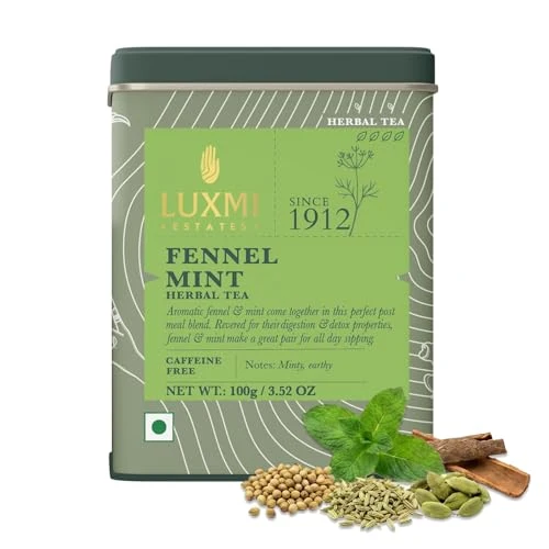 World-Class Estates Fennel Mint Herbal Tea 3.52 Ounce Luxury