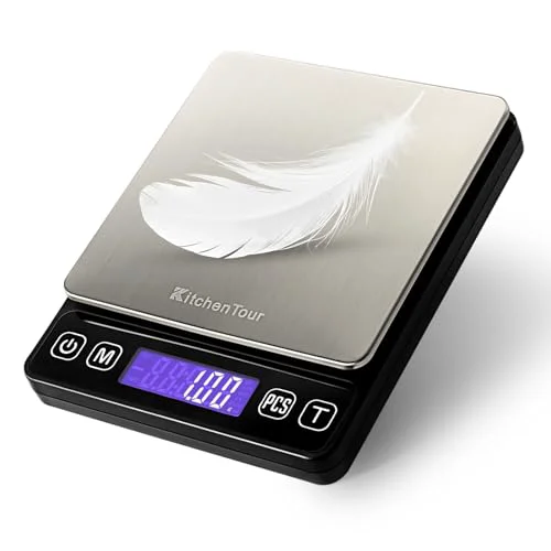 User-Friendly KitchenTour Mini Gram Scale for Coffee Quality
