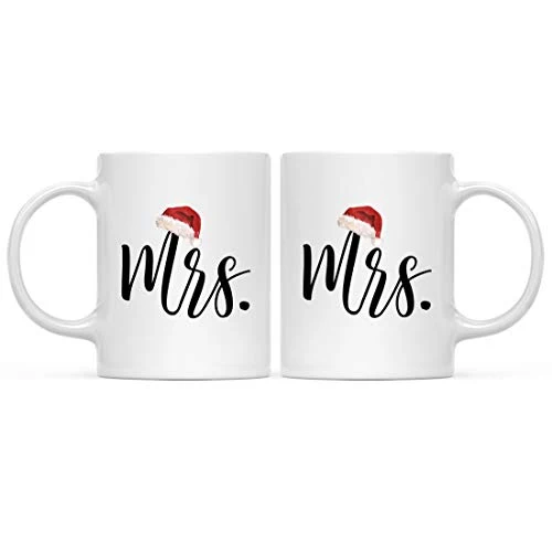 High-Performance Christmas Winter Holiday 11oz. Coffee Mug Lesbian Couples 2 Count Versatile