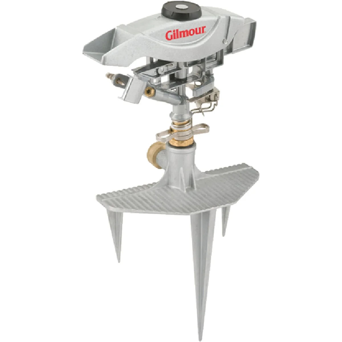 Consistent Gilmour Pro Die-Cast Zinc 8500 Sq. Ft. Triple Spike Impulse Sprinkler Exceptional
