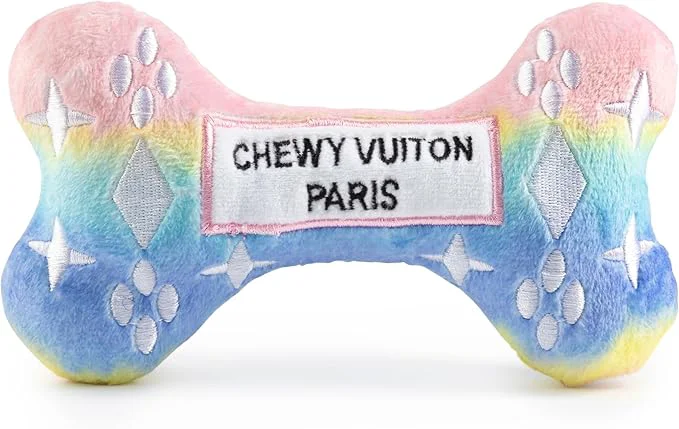 Consistent Haute Diggity Dog Pink Ombre Chewy Vuiton Bone Plush Designer Dog Toys with Interactive Squeaker Stimulating Pet Enrichment Machine-Washable Safe Materials for All Breeds Size LargeAbout This Selected