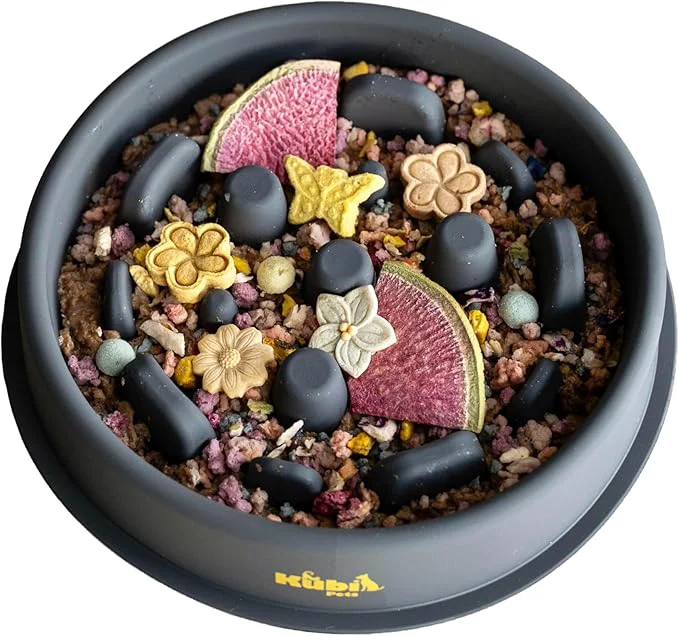Secure Slow Mo Bowl Slow Feeder Dog Bowl for Fast Eaters Improves Digestion Reduces Bloating Fun Interactive Design Dishwasher Safe Kubi PetsAbout ThisOverview Responsible