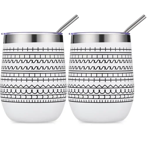 Classic 2 Pcs 12 oz Funny Message Coffee Mug Birthday White Elephant Gifts Stainless Steel Insulated Tumblers Wine Cup Gag Gift for for Employee Appreciation Coworkers Friends Father 2 Count Stylish