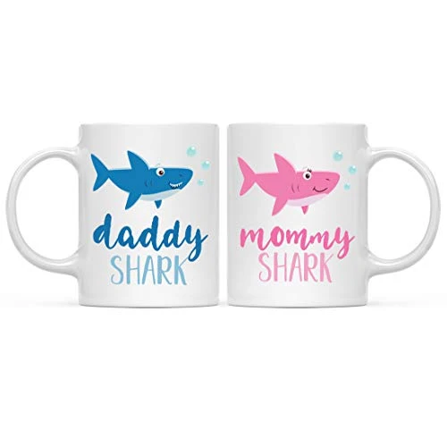 Elite Baby Shark Family 11oz. Coffee Mug Gift Set Fine