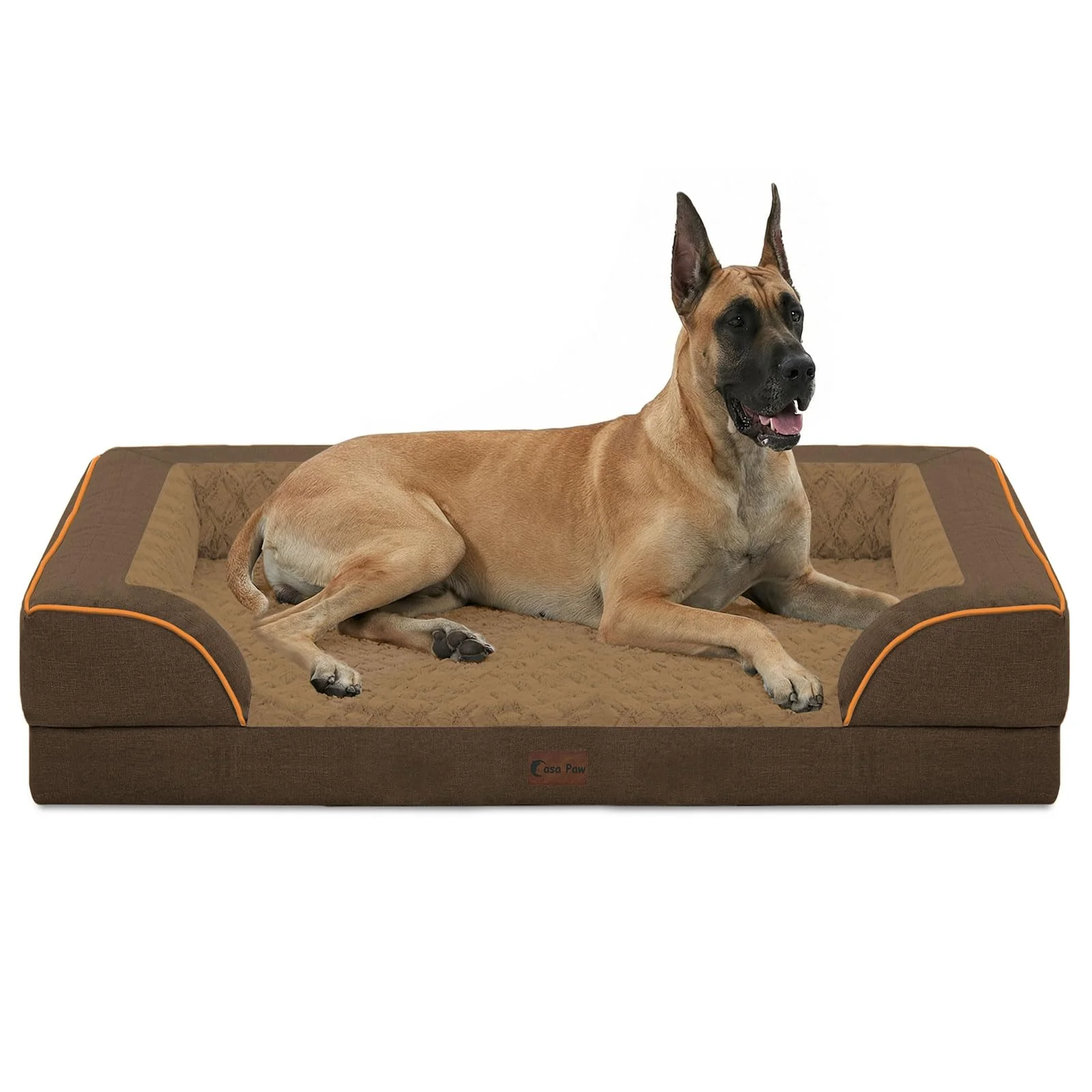 Dependable Casa Paw Orthopedic XXL Dog Bed Waterproof Memory Foam for Extra Large Dogs 53×42 in Carefully Designed