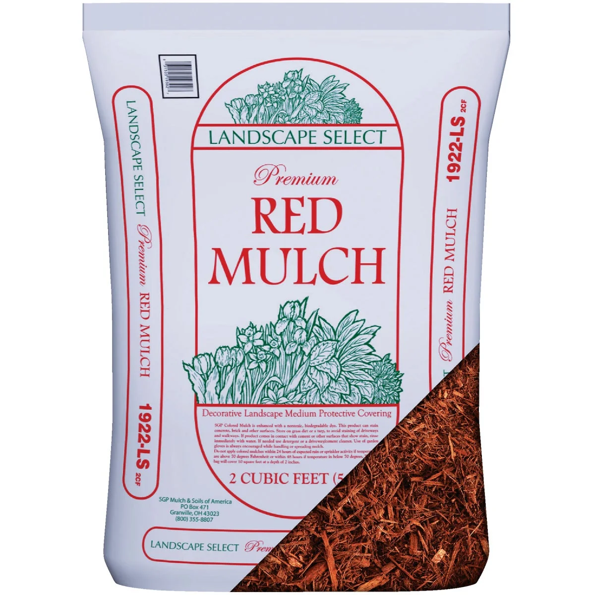 Exceptional Landscape Select 2 Cu. Ft. Red Shredded Hardwood Mulch Expertly Made