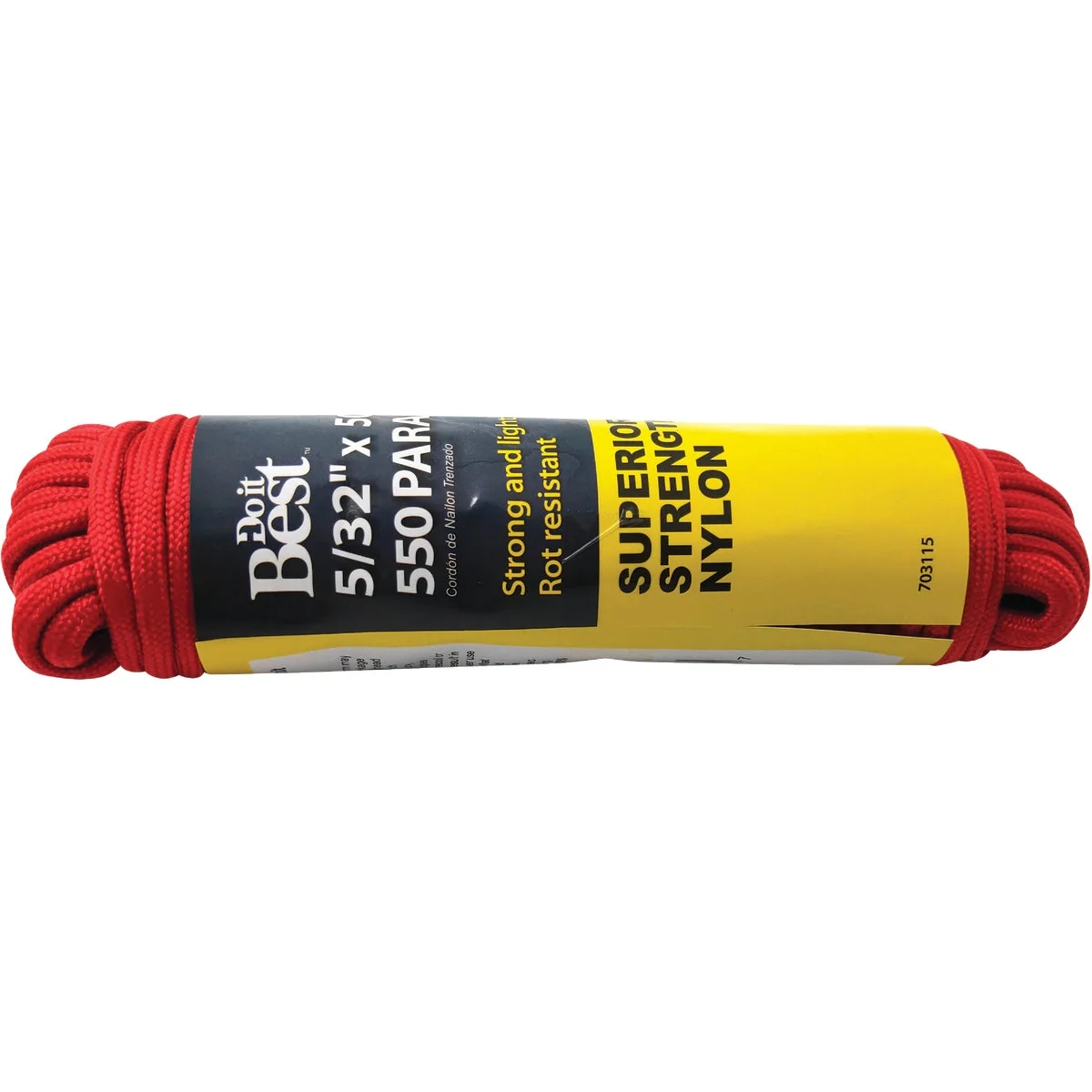 Eco-Friendly Do it 550 5 32 In. x 50 Ft. Red Nylon Paracord Innovative