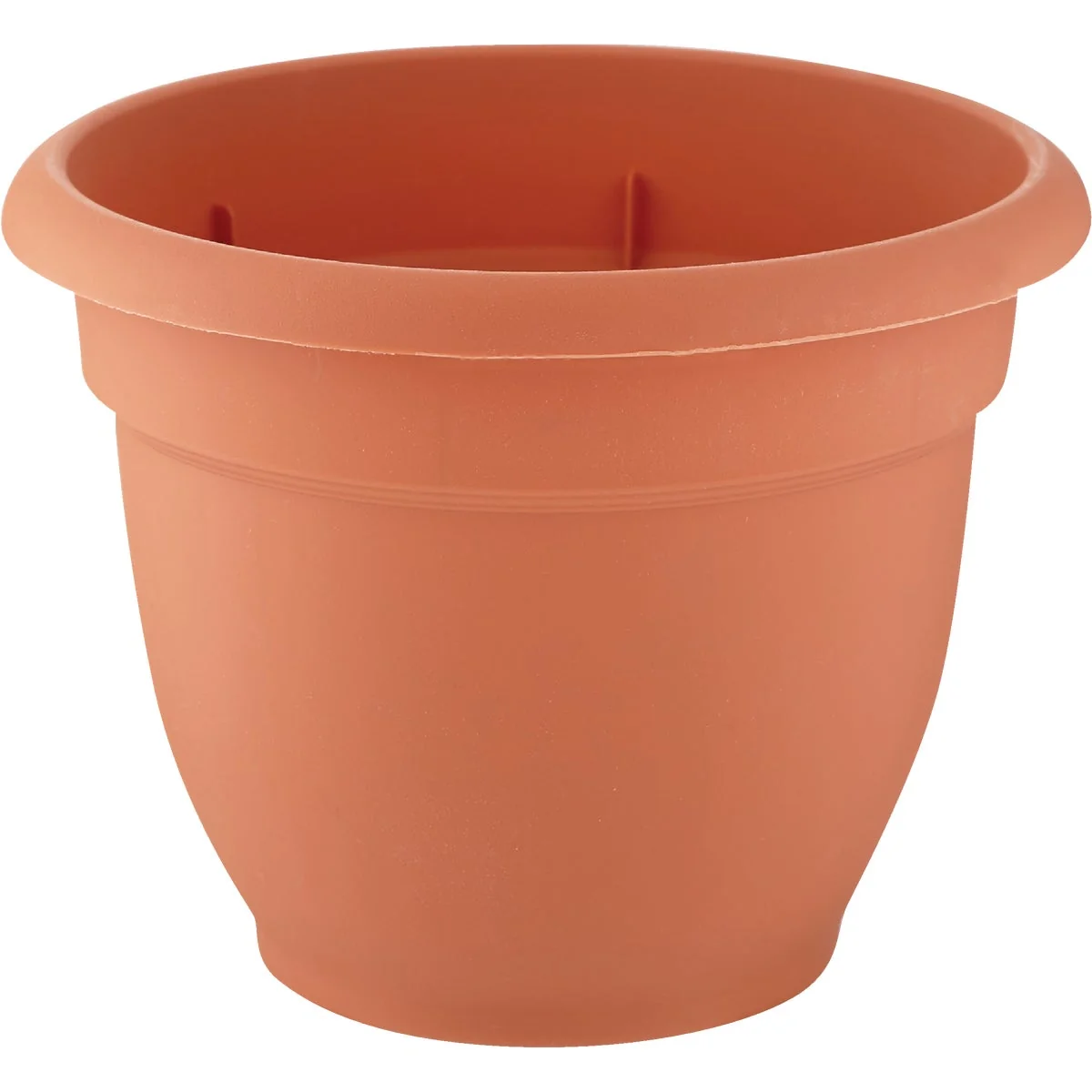 Outstanding Bloem Ariana 8.8 In. H x 8 In. Dia. Plastic Self Watering Terracotta Planter Premium Material