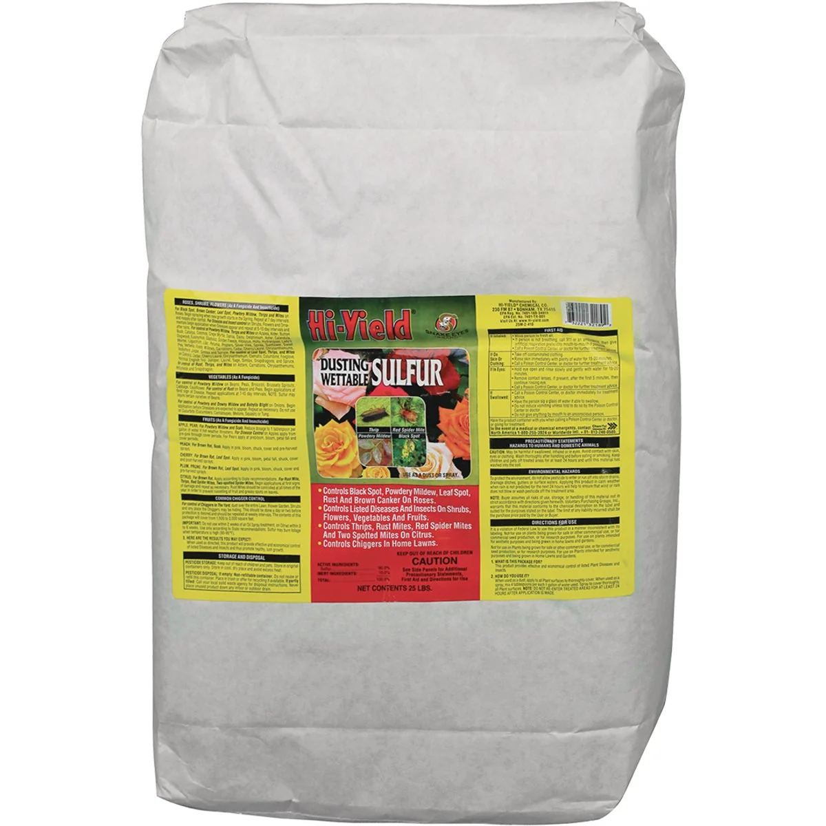 Reliable Hi-Yield 25 Lb. Powder Concentrate Wettable Sulphur Fungicide Luxury