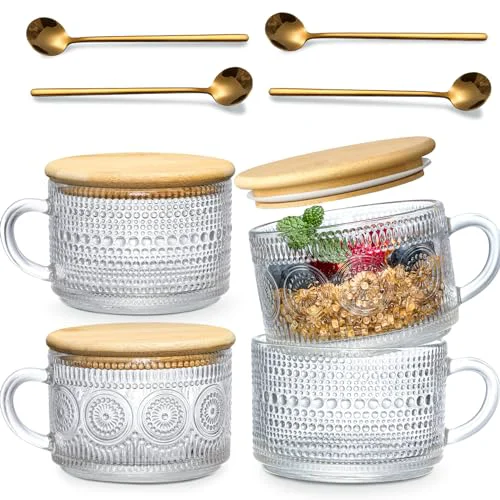 Clean 4pcs Set Vintage Coffee Mugs gifts for women 4 Count Original