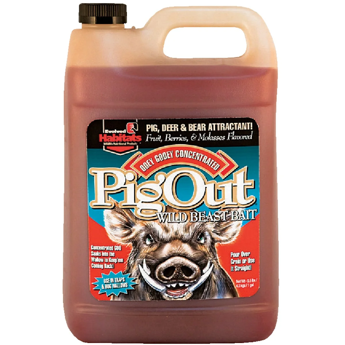 Crafted Evolved Habitats Pig Out 1 Gal. Concentrated Liquid Hog Attractant Functional