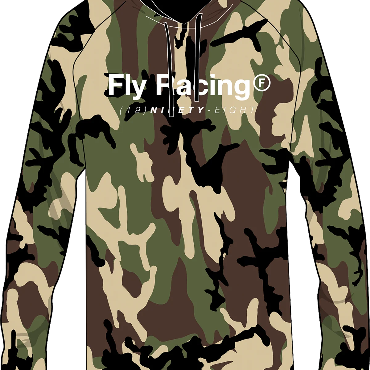 Healthy Fly Trademark Hoodie Army Camo Sm Traditional