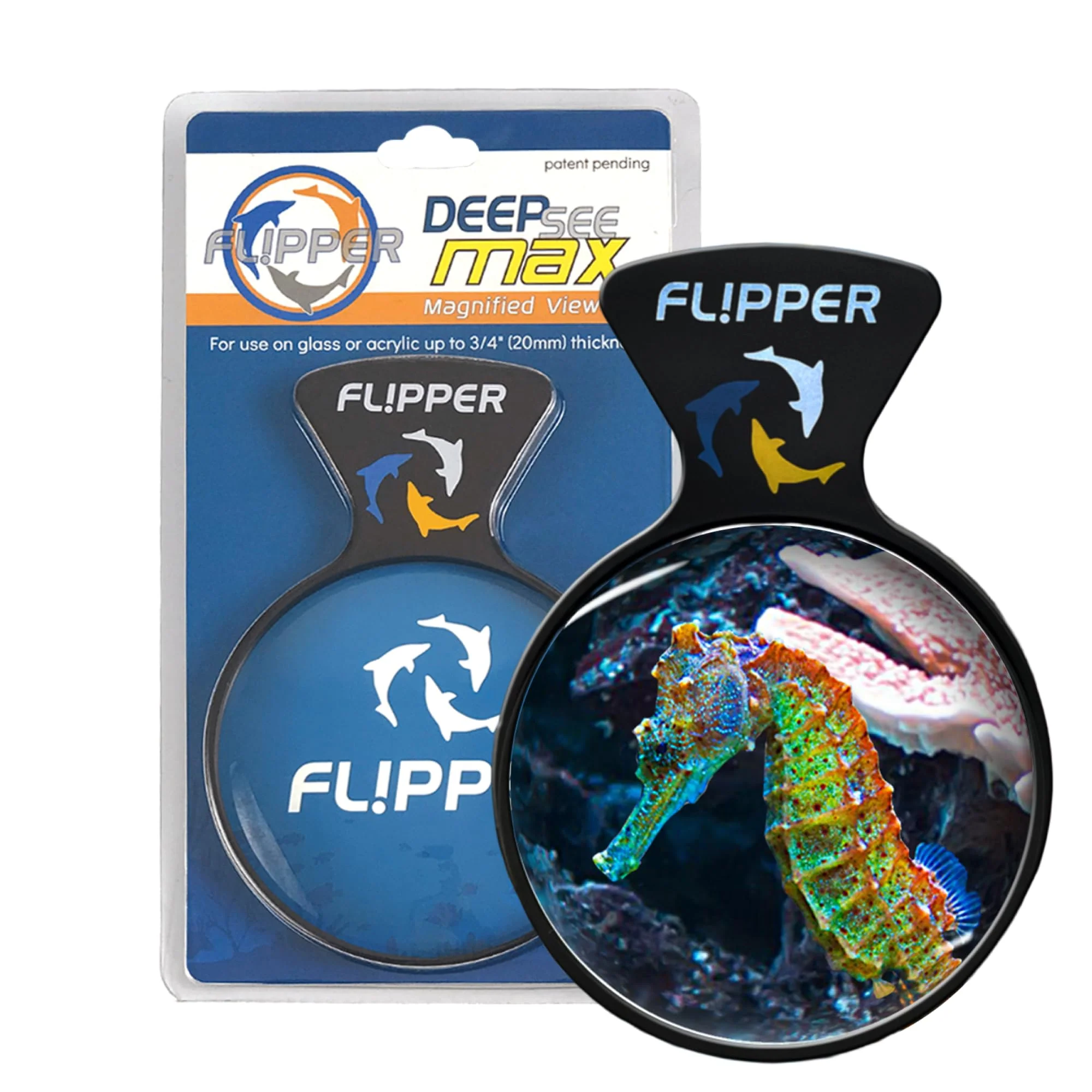 Premium FL PPER Flipper DeepSee 5-inch Magnetic Aquarium Viewer – 5-Inch Optical Lens for Glass Acrylic Tanks Expertly Made
