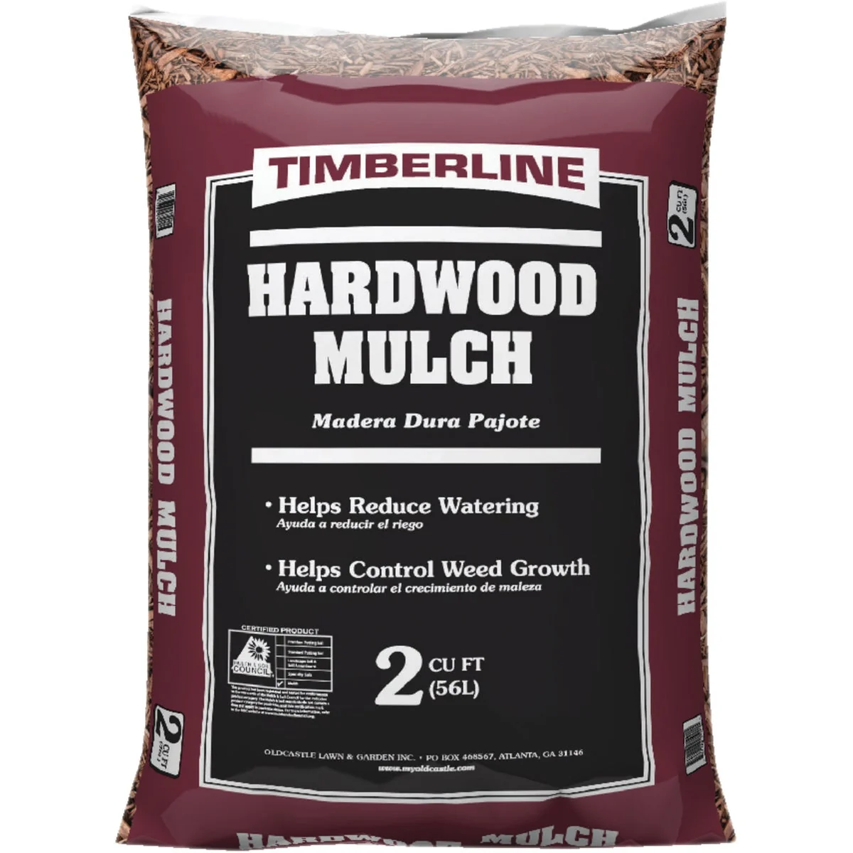 Comfortable Timberline 2 Cu. Ft. Hardwood Mulch Easy-to-Use
