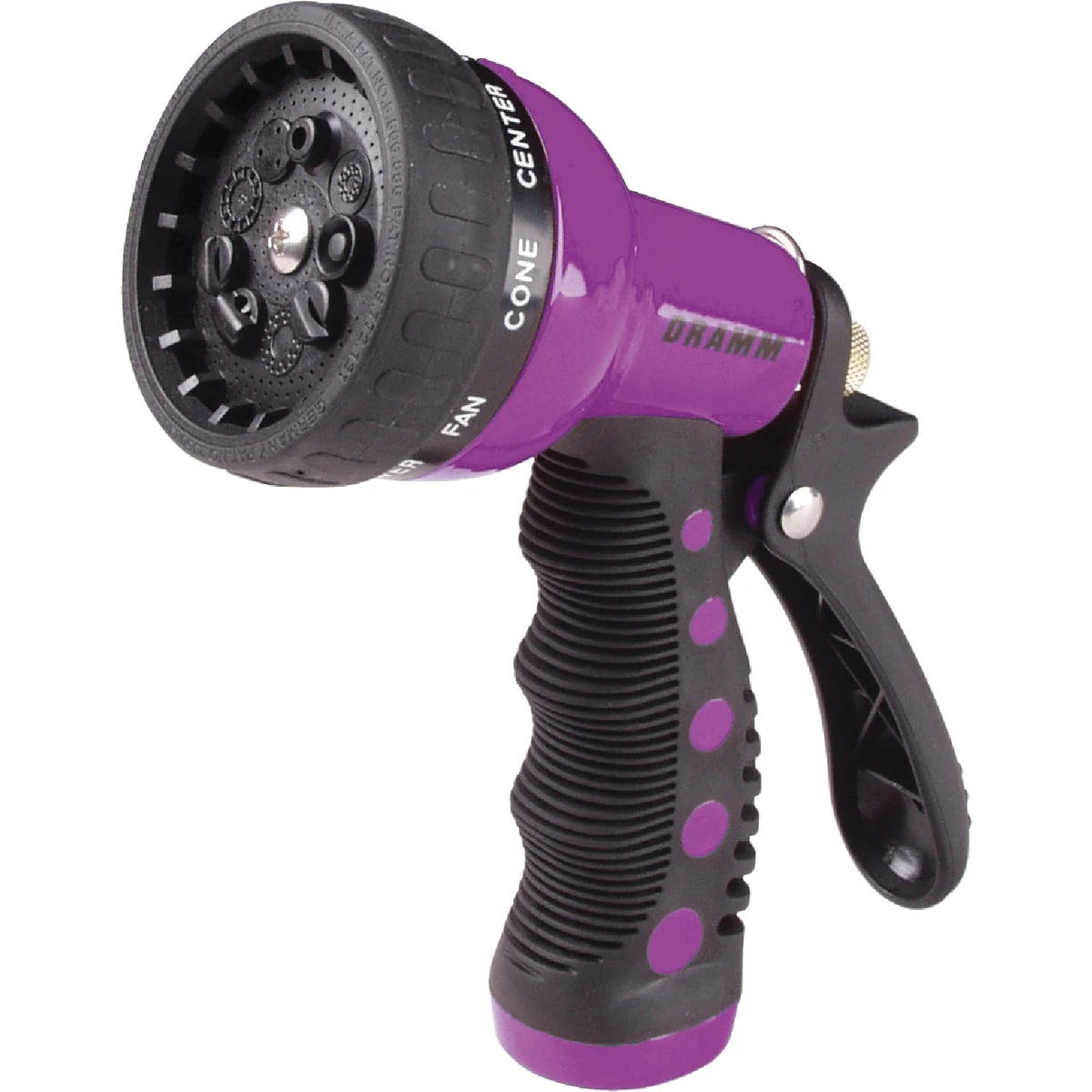 Smooth Dramm Heavy-Duty Metal 9-Pattern Nozzle Berry Artisan