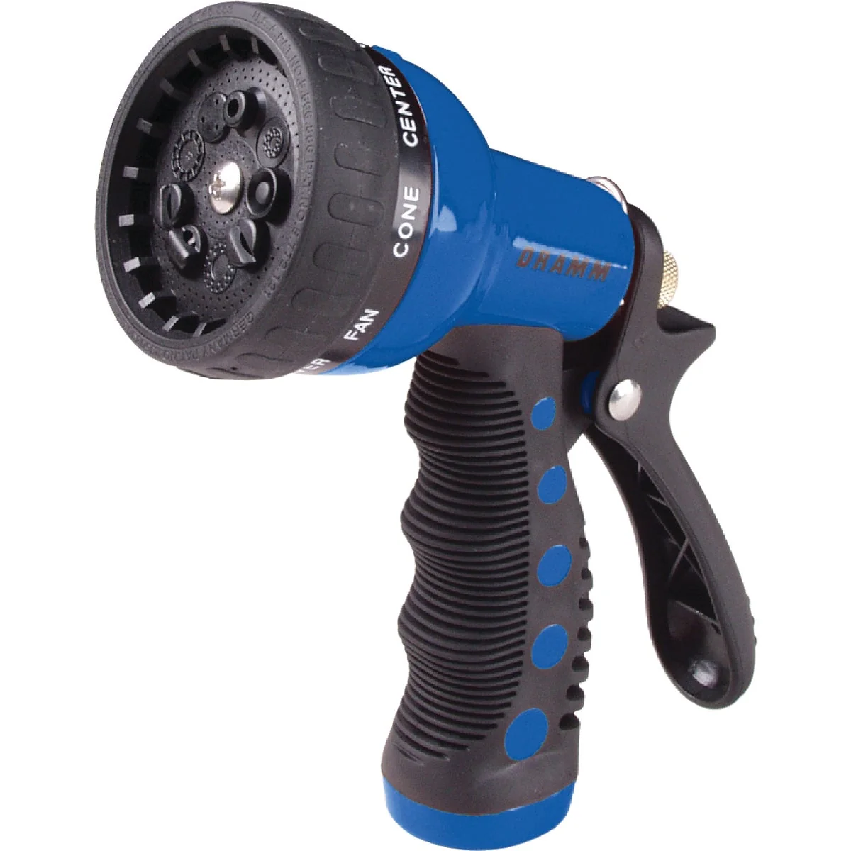 Classic Dramm Heavy-Duty Metal 9-Pattern Nozzle Blue Dependable