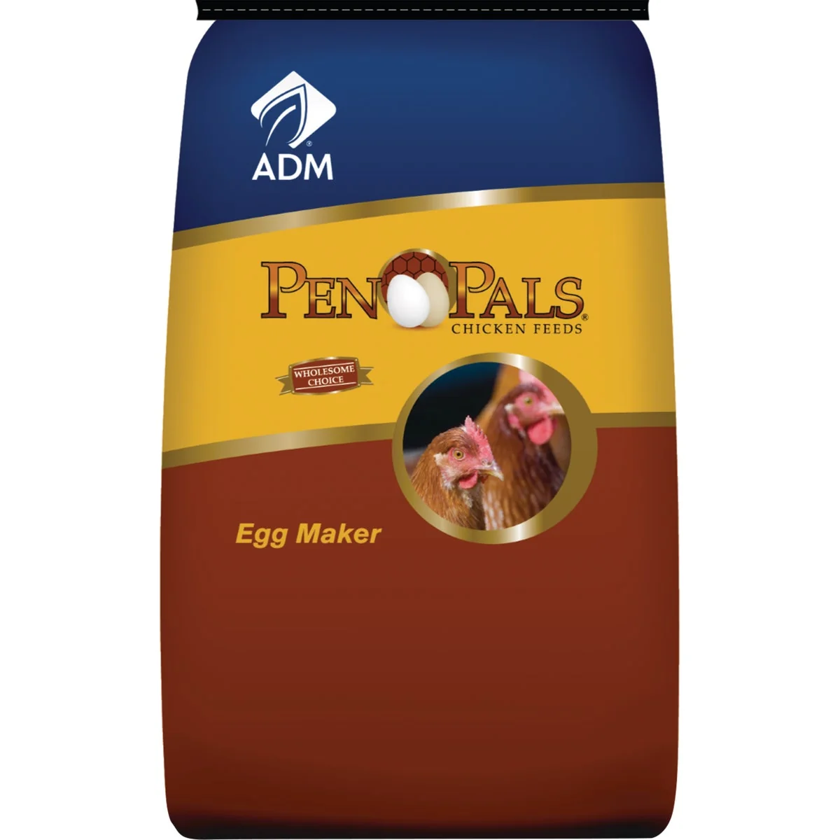 Reliable ADM Pen Pals 50 Lb. Egg Maker Chicken Feed Pellets Eco-Friendly