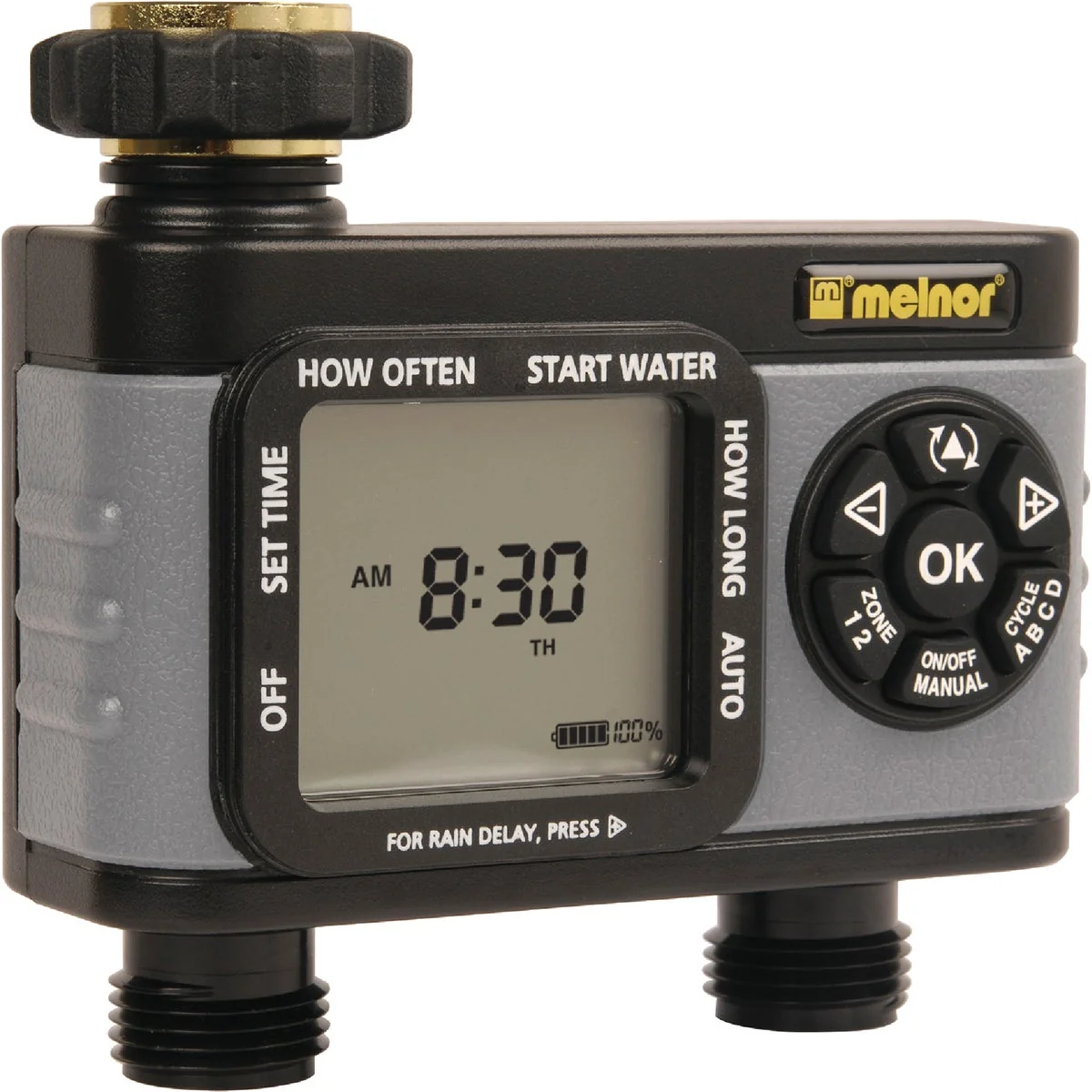 Carefully Designed Melnor Hydrologic Electronic 2-Zone Day Specific Programmable Water Timer Verified