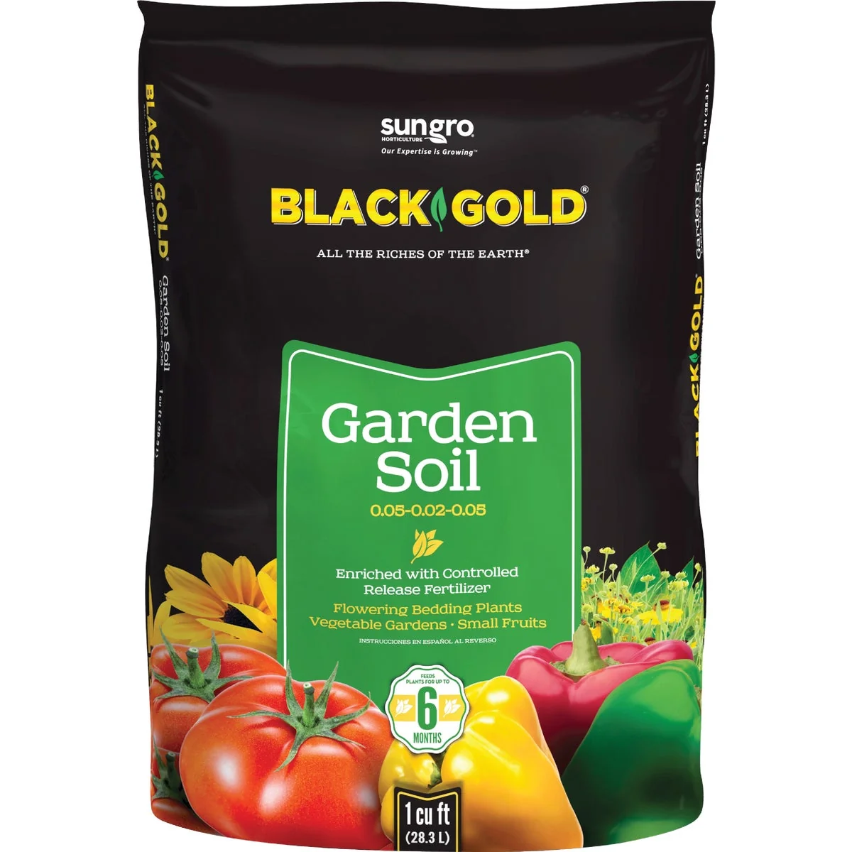 Artisan Black Gold 1 Cu. Ft. 30 Lb. All Purpose Garden Soil Detailed