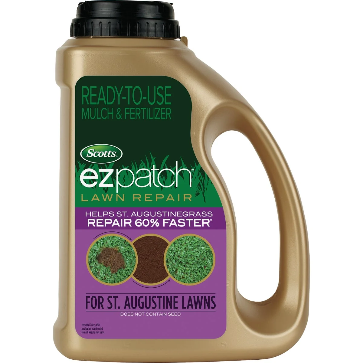 Responsible Scotts EzPatch For St. Augustinegrass 3.75 Lb. 85 Sq. Ft. 2-0-0 Lawn Fertilizer Mulch Reliable