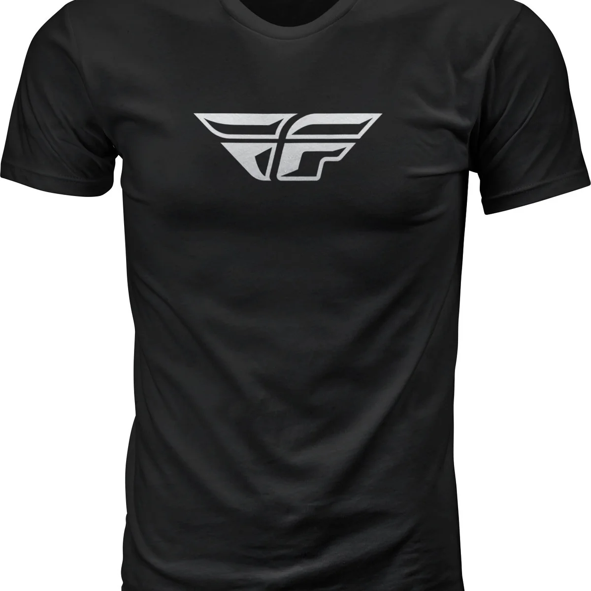 Sustainable Fly F Wing Tee Black Sm Natural