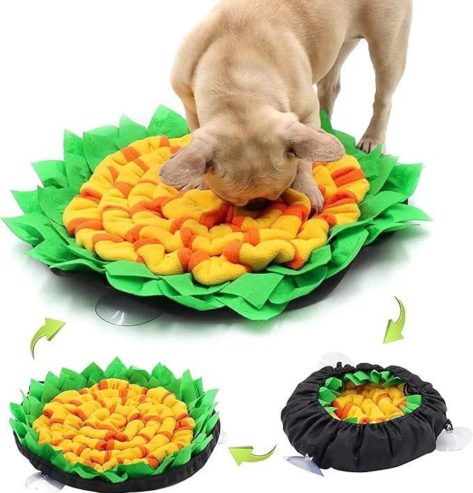 Contemporary Puzzle Dog Snuffle Mat Interactive Feed Game for Boredom Pet Snuffle Feeding Mat Encourages Natural Foraging Skills for Pets for Smell Training and Slow Eating Machine WashableAbout ThisOverview High-Quality