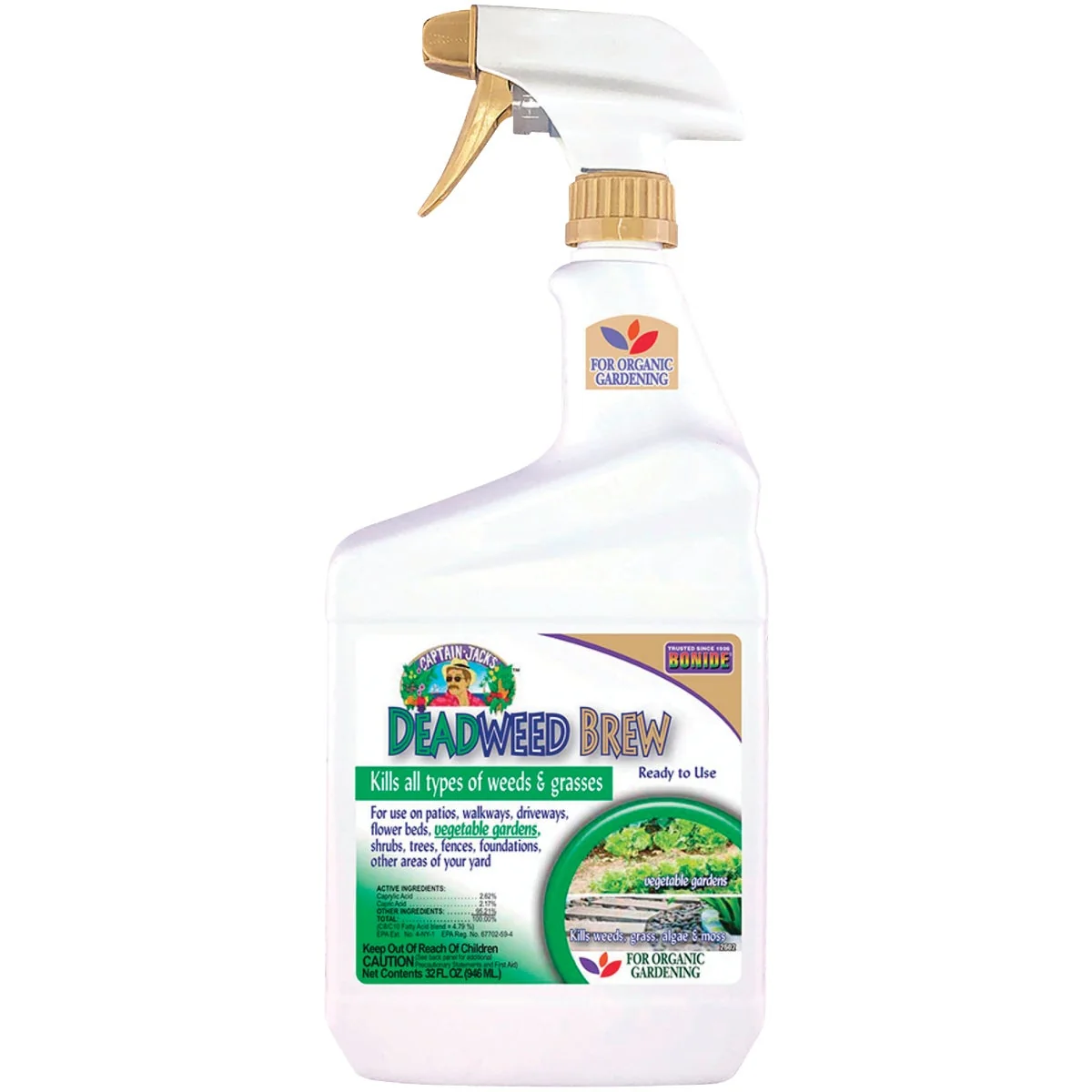 Verified Bonide Captain Jack’s Deadweed Brew 1 Qt. Ready to Use Trigger Spray Weed Grass Killer Elegant