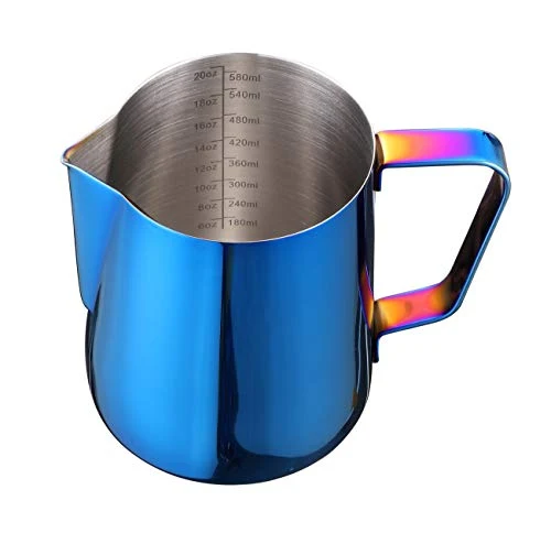 Pure Milk Frothing Pitcher 20oz Stainless Steel Cup for Latte Art High-Grade